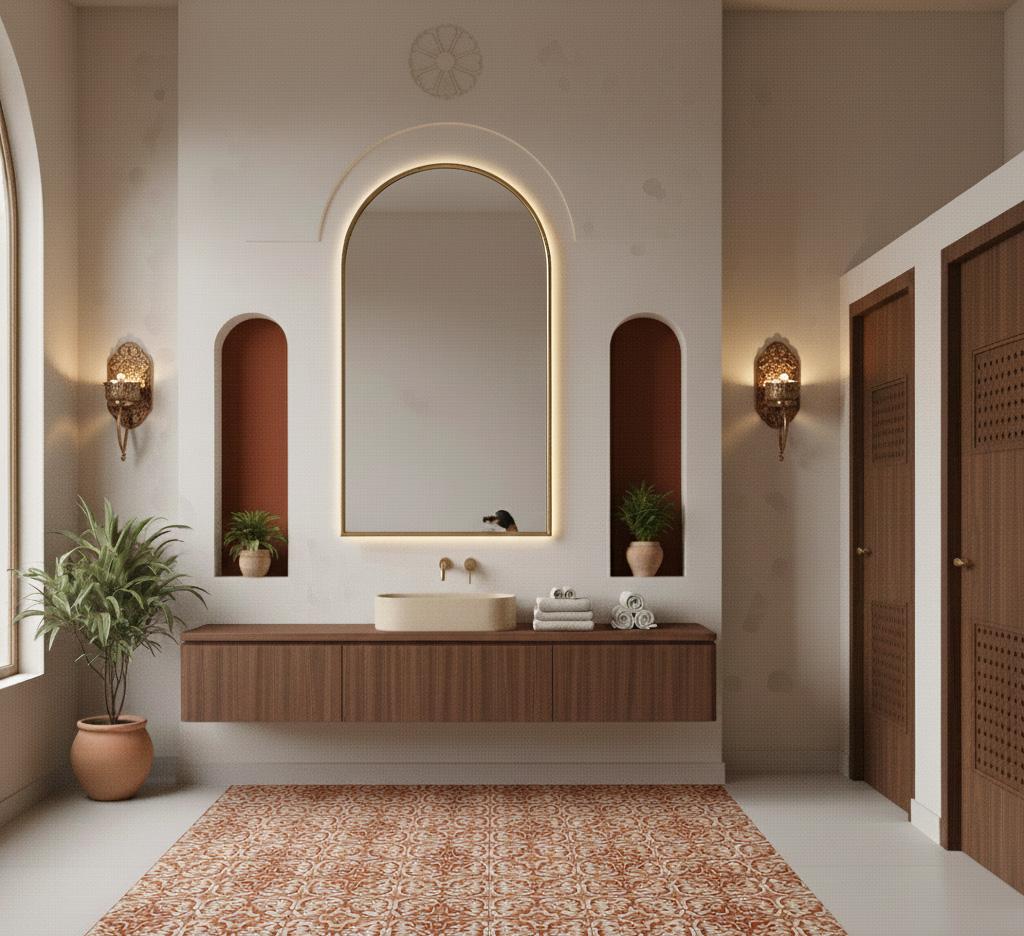 Indian art inspired café, view three
